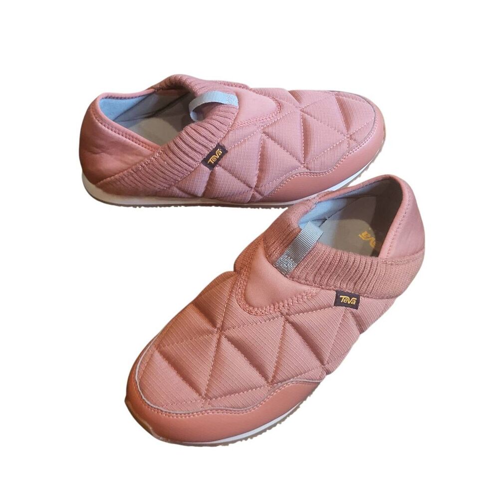 Teva Slippers Women's 10 Pink ReEmber Slip Ons Quilted Camping Comfort